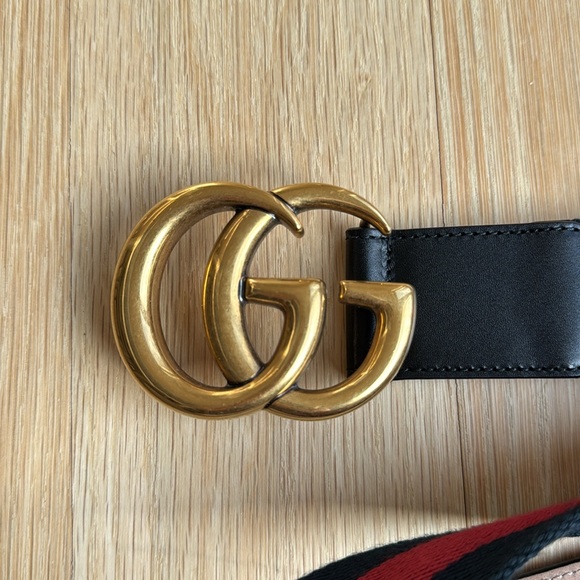 Gucci Web Accent Canvas Belt - Picture 7 of 8